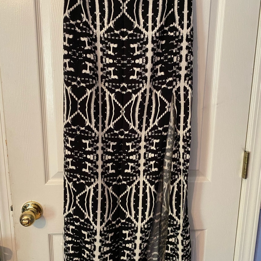 Printed maxi skirt